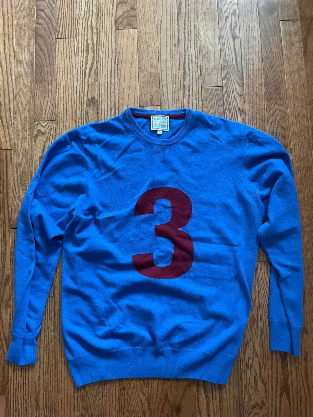 Hackett Archive Blue No. 3 Crewneck Sweater Men’s Sz XXL